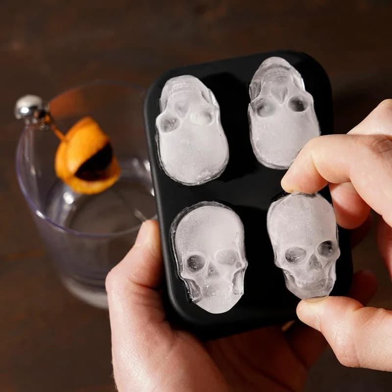 3D kalup za ledeno kroglo s lobanjo